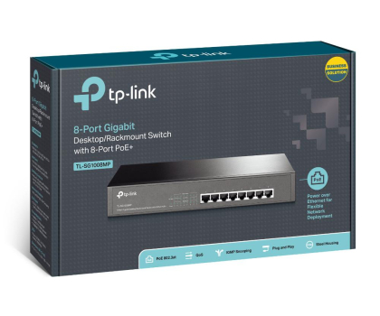 Switch TP-Link 8p TL-SG1008MP (8x10/100/1000Mbit PoE+)